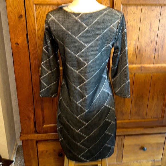 NWT⭐️AMY MATTO New York🍂Black & White Dress🍁3/4 Sleeves🍃Size Small🌻 - Picture 4 of 8